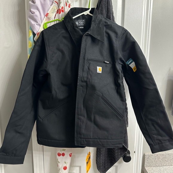 (NWT) Carhartt Mens Duck Detroit Jacket Winter Coat Black